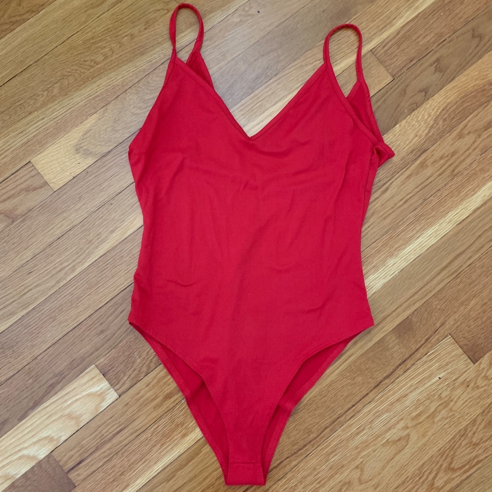 Gaze Red Bodysuit